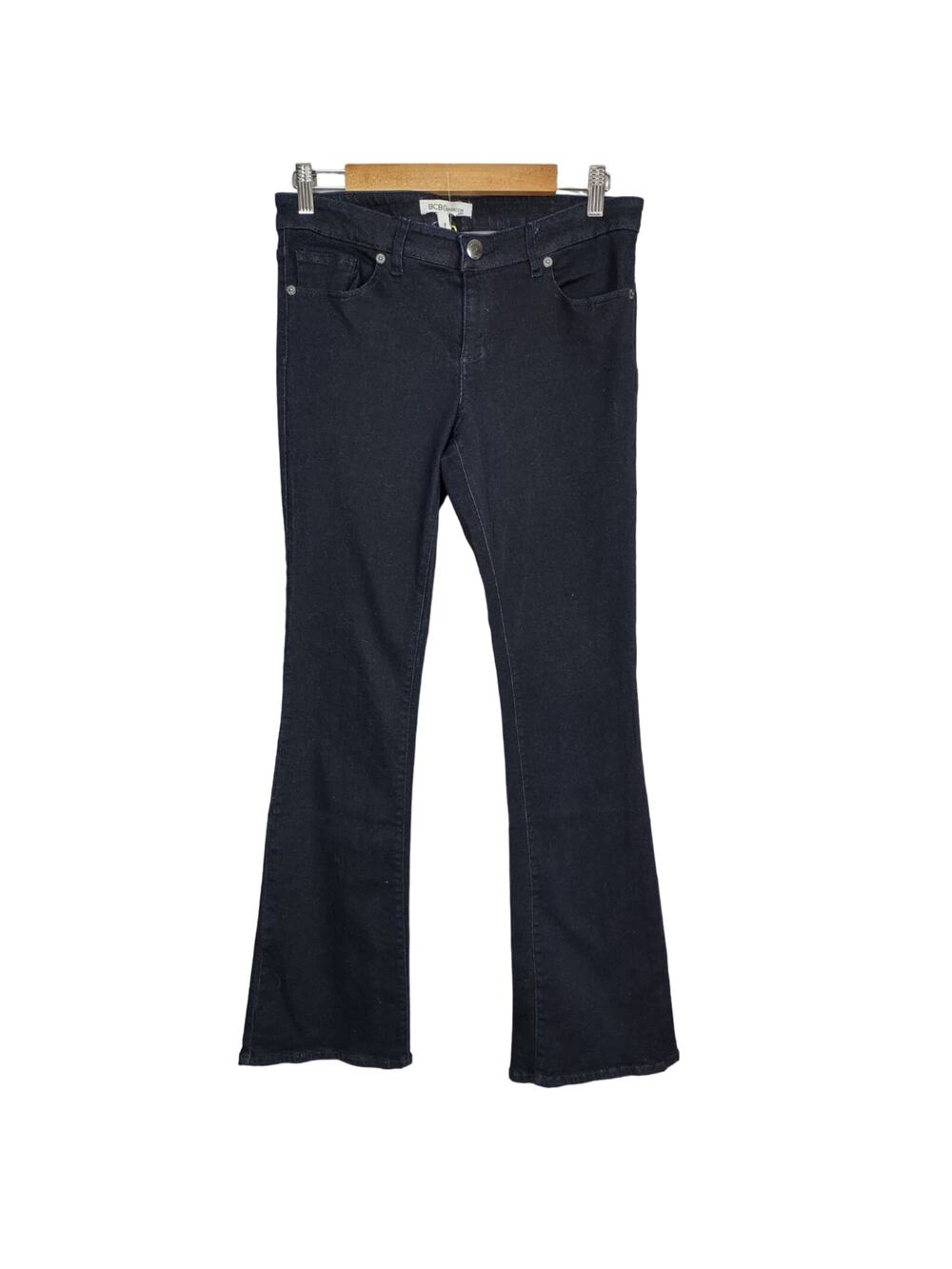 BCBGeneration Flared Dark Wash Blue Jeans Size 28